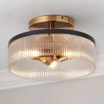 Remy Vintage Water Ripple Ceiling Lamp
