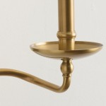 Calvert Vintage Candle Shape Metal 1/2 Light Wall Light