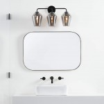 Konig Minimalist 3-Light Brass Glass Wall Light