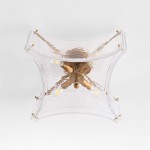 Luke Luxury 4-Light Textured Cast Glass Flush Mount Ceiling Light
