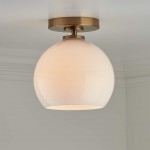 Ilincic Modern Morandi Globe Brass Ceiling Light