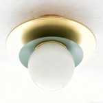 Ilincic Modern Morandi Globe Brass Ceiling Light