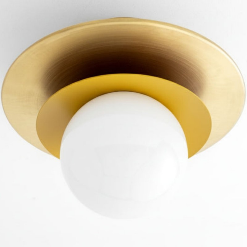 Ilincic Modern Morandi Globe Brass Ceiling Light