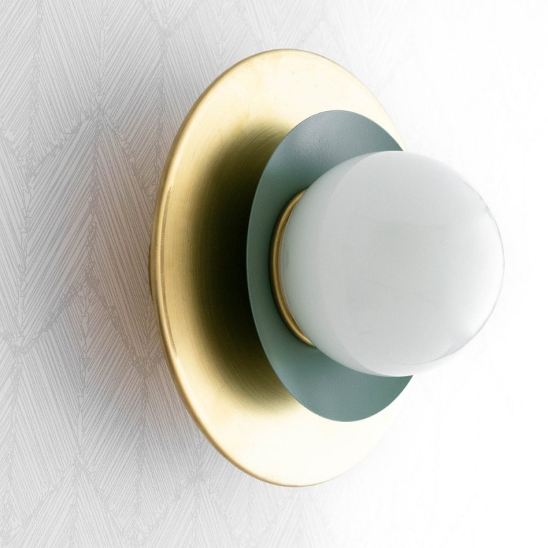 Ilincic Modern Morandi Globe Brass Ceiling Light