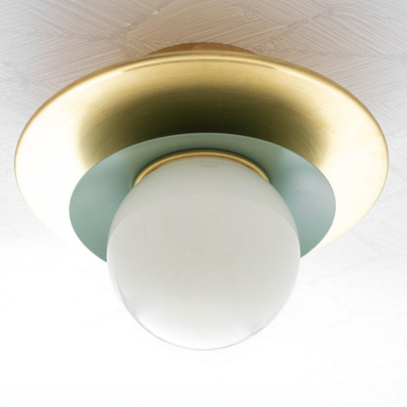Ilincic Modern Morandi Globe Brass Ceiling Light