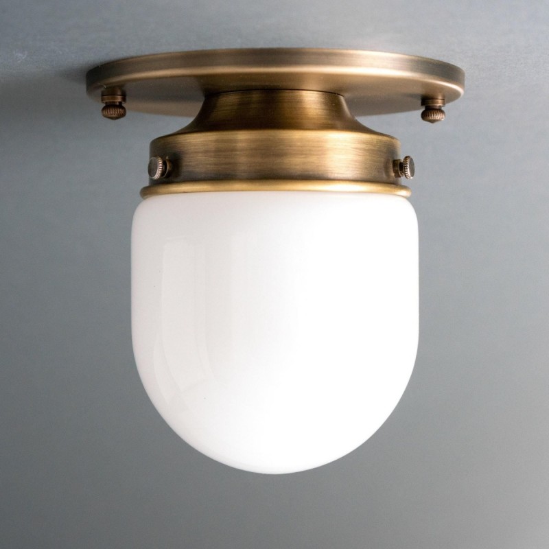 Roger Modern Brass Flush Mount Metal Ceiling Light