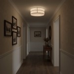 Sophie Japanese Linen Lantern Ceiling Light