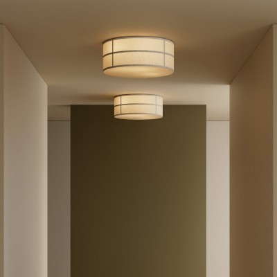 Sophie Japanese Linen Lantern Ceiling Light