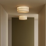 Sophie Japanese Linen Lantern Ceiling Light