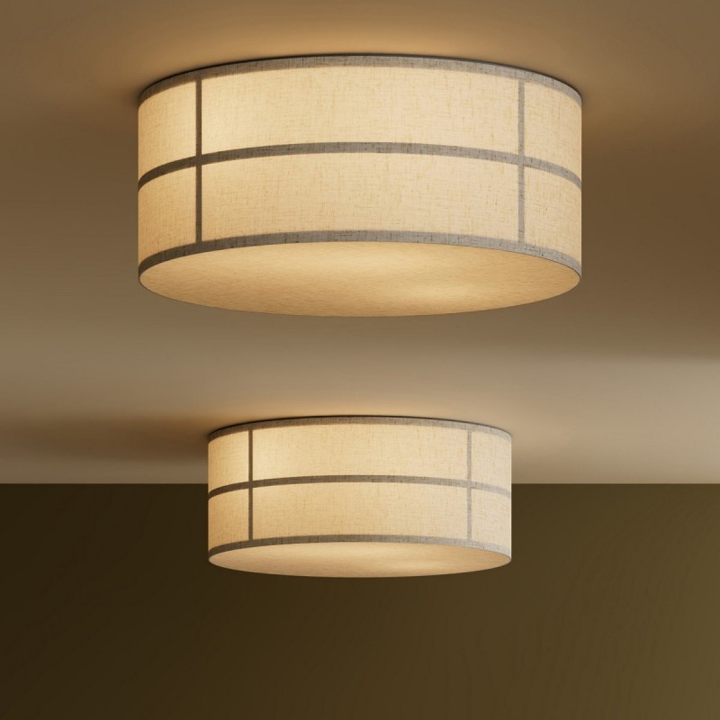 Sophie Japanese Linen Lantern Ceiling Light
