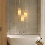 Modern Hand Carved Alabaster Cylinder Pendant Light