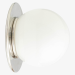 Oliver Vintage Glass Globe Flush Mount Wall Light