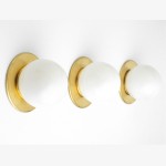 Oliver Vintage Glass Globe Flush Mount Wall Light