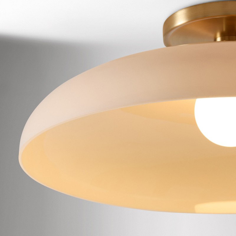 Cynthia Modern Glass Flush Mount Ceiling Light