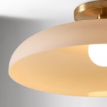 Cynthia Modern Glass Flush Mount Ceiling Light