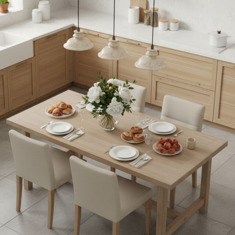 Jones Wabi Sabi Natural Sculpted Travertine Pendant Lamp