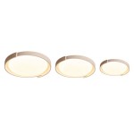 Jonathan Minimalist Round Travertine Stone Flush Mount Ceiling Light
