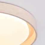 Jonathan Minimalist Round Travertine Stone Flush Mount Ceiling Light