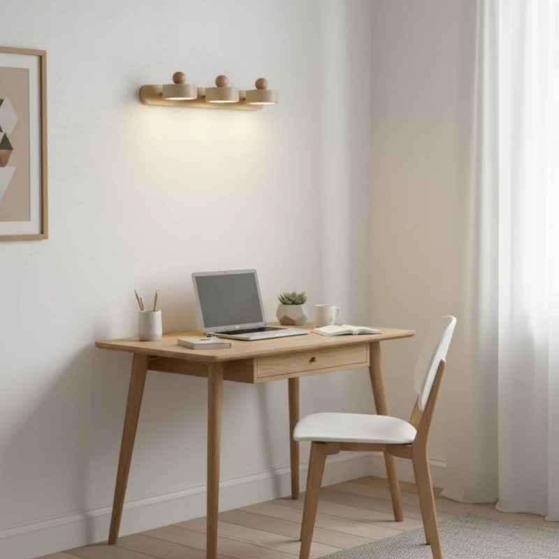 Macdonald Wabi Sabi Natural Travertine Adjustable Heads Wall Lamp
