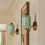 Vintage Elegant Milk Glass Eloise Wall Sconce - Retro Accent Lighting for Bathroom\Bedroom\Hallway