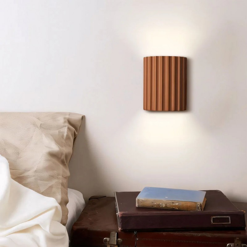 Pranavi Modern Bundle Ribbed Fluted Resin Wall Sconce