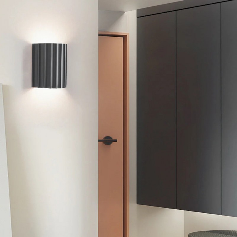 Pranavi Modern Bundle Ribbed Fluted Resin Wall Sconce