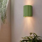 Pranavi Modern Bundle Ribbed Fluted Resin Wall Sconce