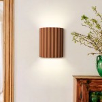 Pranavi Modern Bundle Ribbed Fluted Resin Wall Sconce