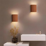 Pranavi Modern Bundle Ribbed Fluted Resin Wall Sconce