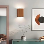 Pranavi Modern Bundle Ribbed Fluted Resin Wall Sconce