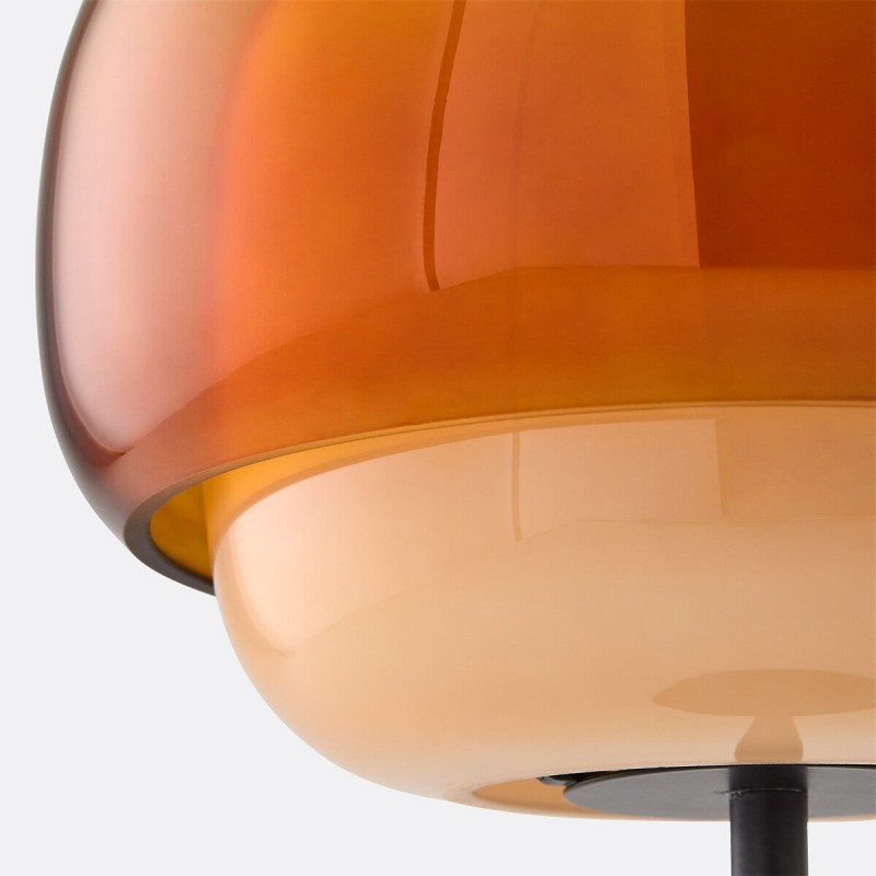 Xyndrae Modern Nordic Double-Layered Tinted Glass Table Lamp