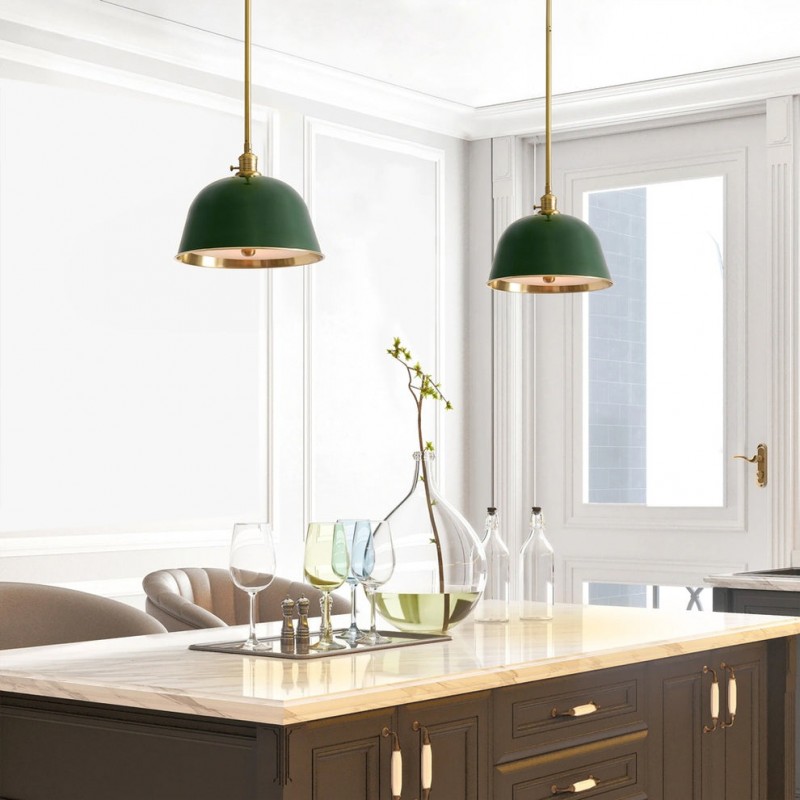 Pyrinxel Industrial Modern Metal Bell Shade Pendant Light