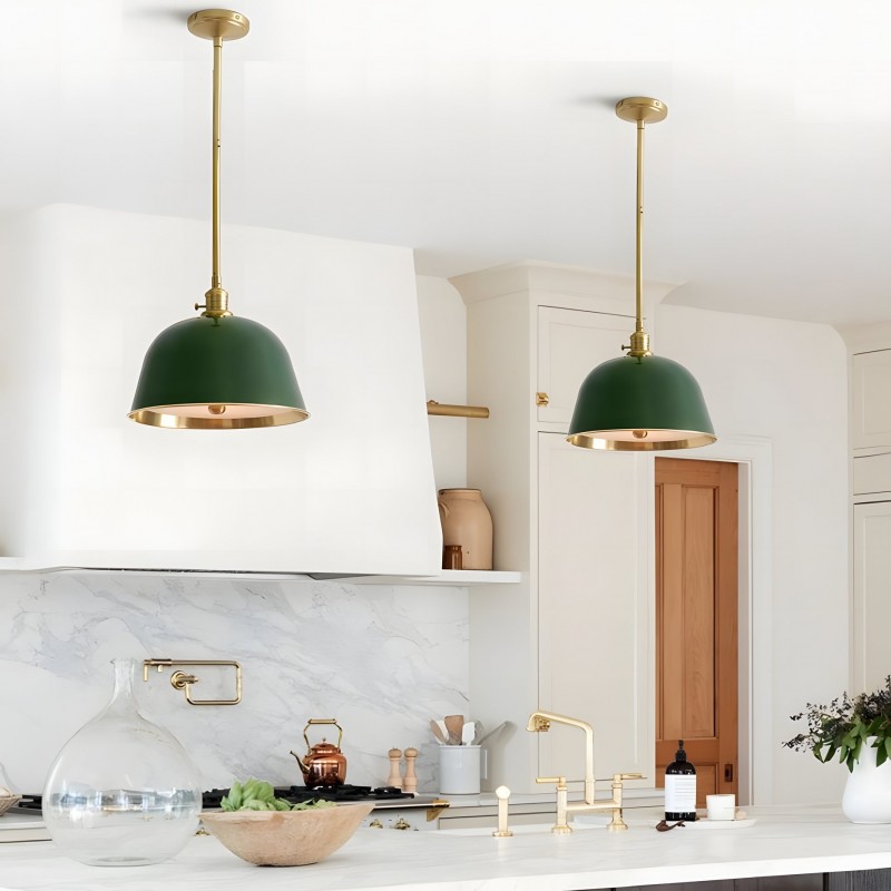 Pyrinxel Industrial Modern Metal Bell Shade Pendant Light