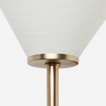 Xanthippe Farmhouse Linen Fabric Wall Sconce