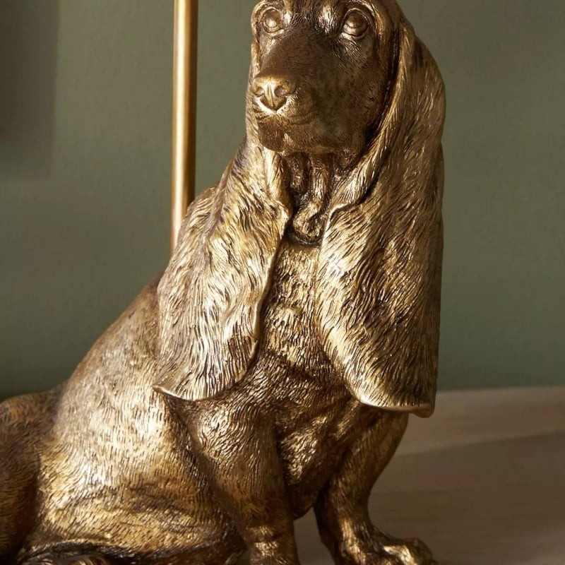 Aurea Unique Animal Table Lamp - Dog Sculptural Accent Lighting for Bedroom & Living Room