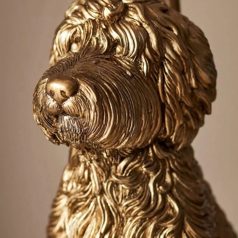 Aurea Unique Animal Table Lamp - Dog Sculptural Accent Lighting for Bedroom & Living Room