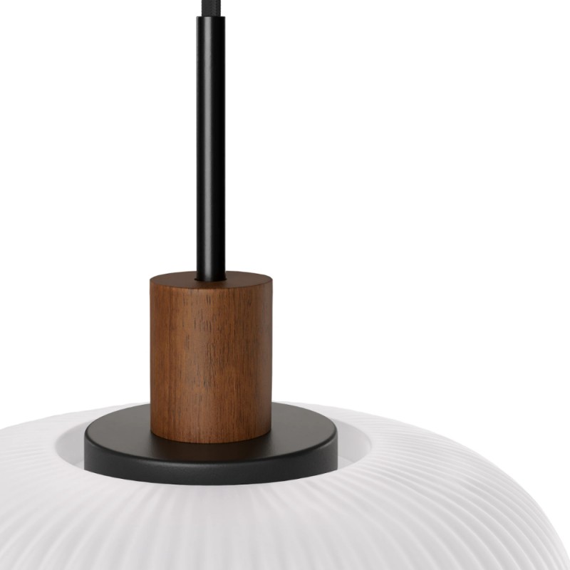 Aetheryn Nordic Ribbed Glass Pendant Lamp