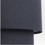 Virelai Modern Linen Double Drum Pendant Light