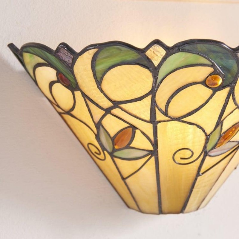 Aelorin Tiffany Stained Glass Wall Sconce