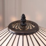 Zephira Tiffany White Glass Table Lamp