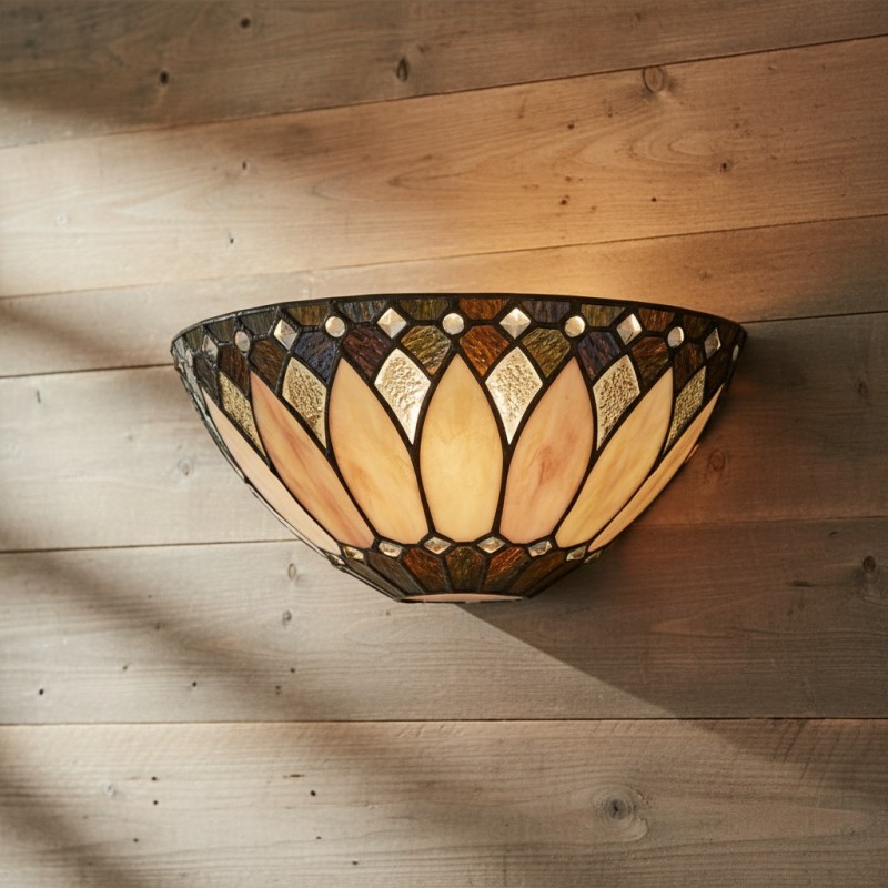 Cygnus Tiffany Stained Glass Wall Light
