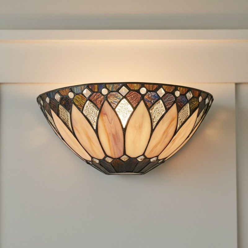 Cygnus Tiffany Stained Glass Wall Light