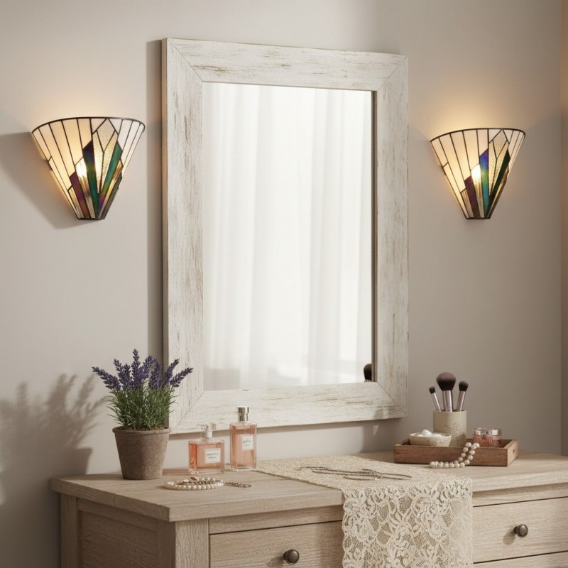 Eirwyn Tiffany Stained Glass Wall Sconce