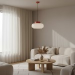 Smith Modern Nordic Bauhaus Macarons Bowl Shade Ceramic Pendant Light