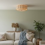 Syloria Vintage Fabric Flower Ceiling Light