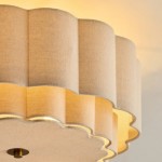 Syloria Vintage Fabric Flower Ceiling Light