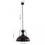 Soliviel Industrial Metal Dome Pendant Light