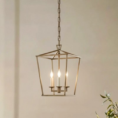 Aria Farmhouse Wrought Iron Lantern Chandelier Light