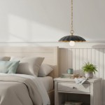Velmara Farmhouse Metal Flower Pendant Light