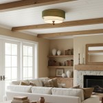 Celestis Modern Fabric Drum Ceiling Light